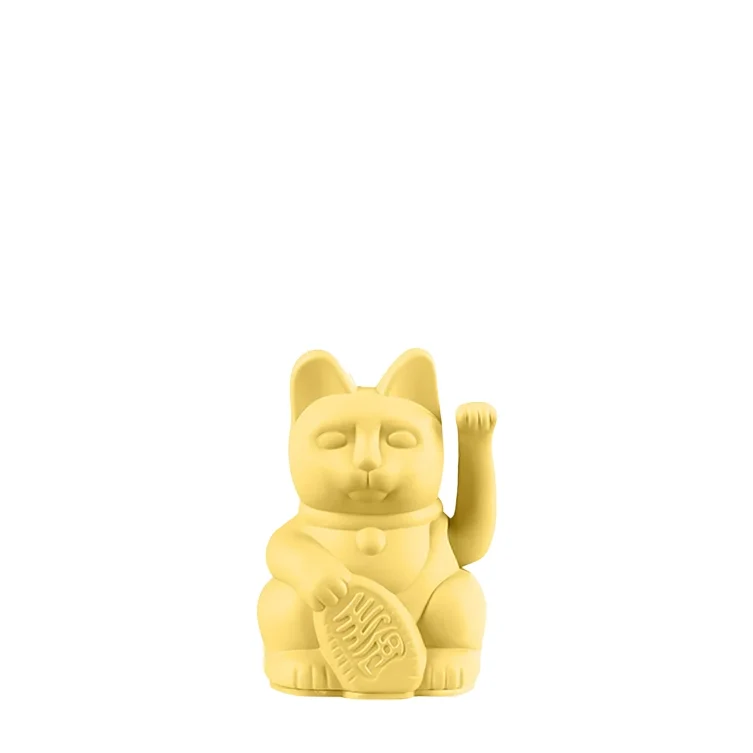 Mini Lucky Cat - Jaune pastel