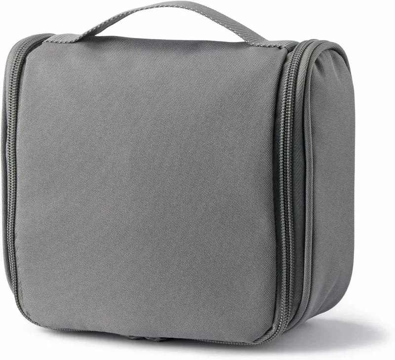 Muji Polyester Hanging Toiletry Case, Medium Gray Travel Organizer