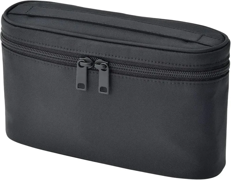 Muji Recycled Nylon Slim Carry Pouch Black 20.5x6x12.5cm