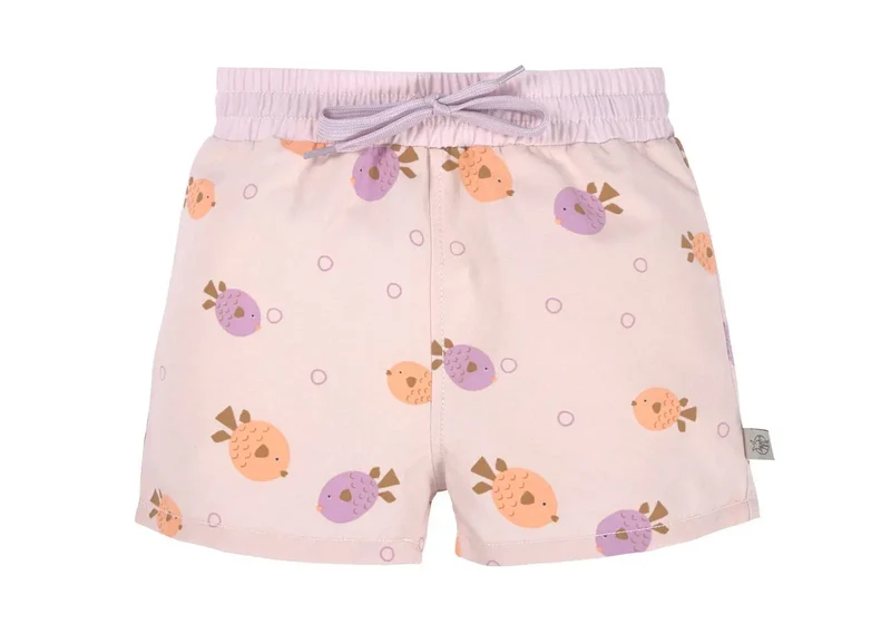 Short de bain bébé Lässig - Poisson rose