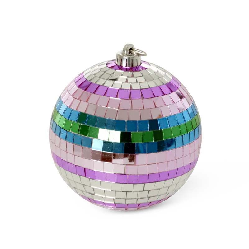 Boule disco à rayures - multico