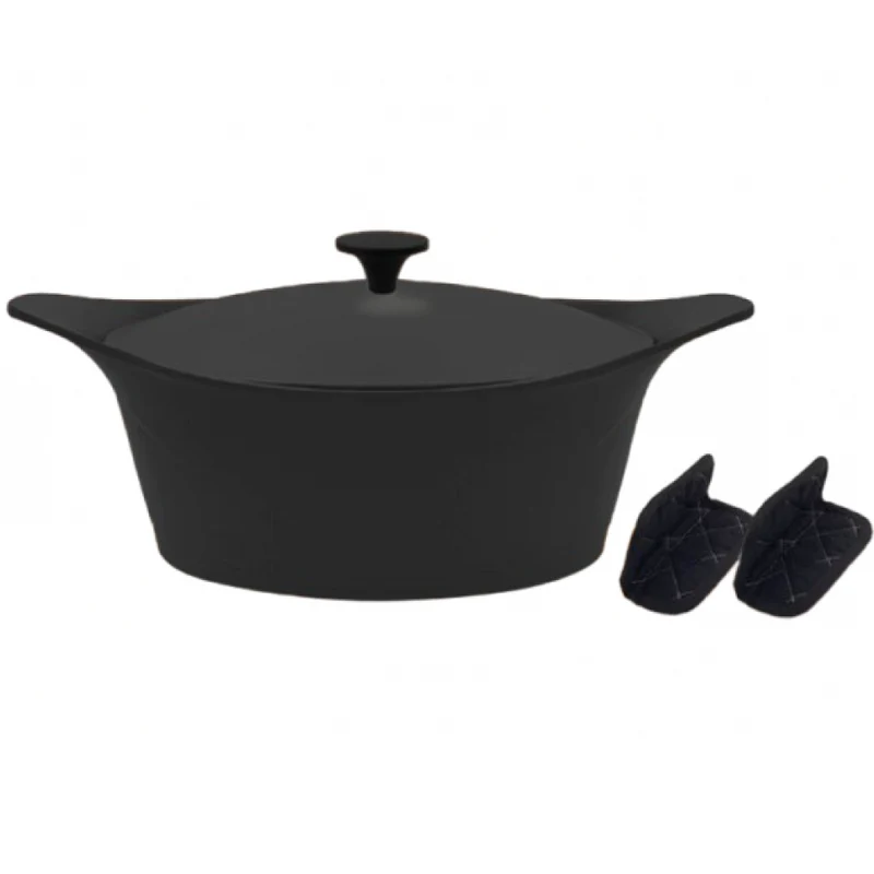Cookut Cocotte ma jolie cocotte ø 28 cm + Maniques - Graphite