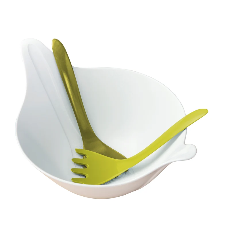 Salatschale mit Besteck LEAF 2.0