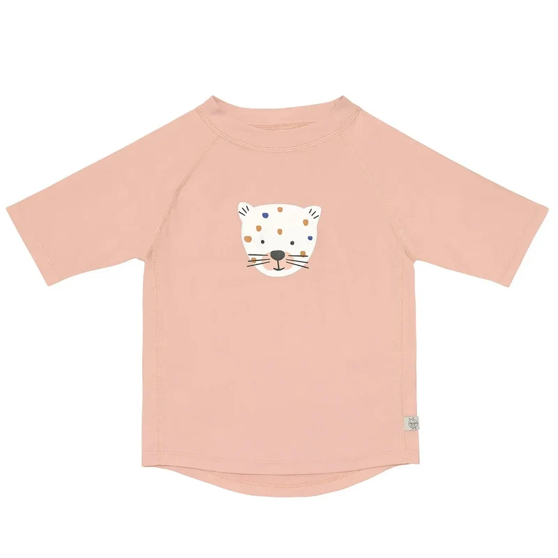 T-shirt anti-UV manches courtes Lässig - Léopard pink