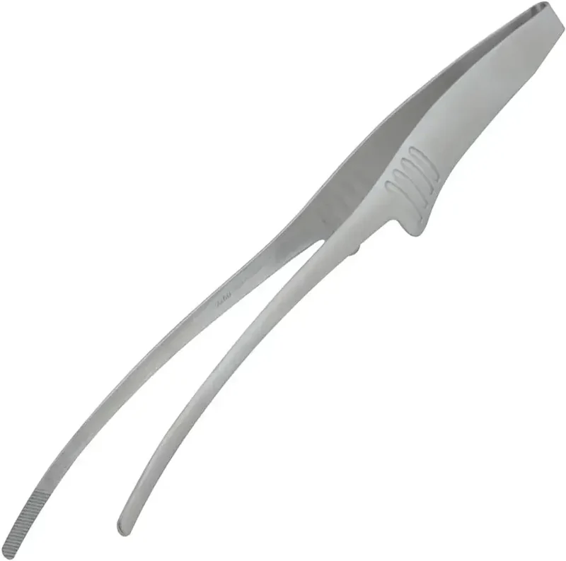 Shimomura Kihan Easier Vegetable Kitchen Tongs - Stainless Steel