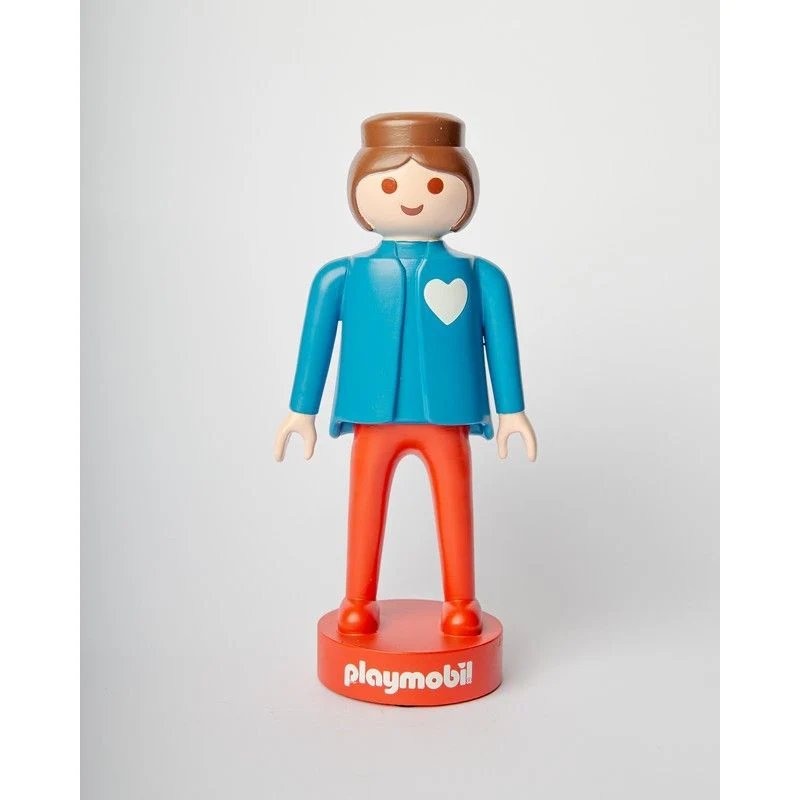 Vase Playmobil woman - Bleu