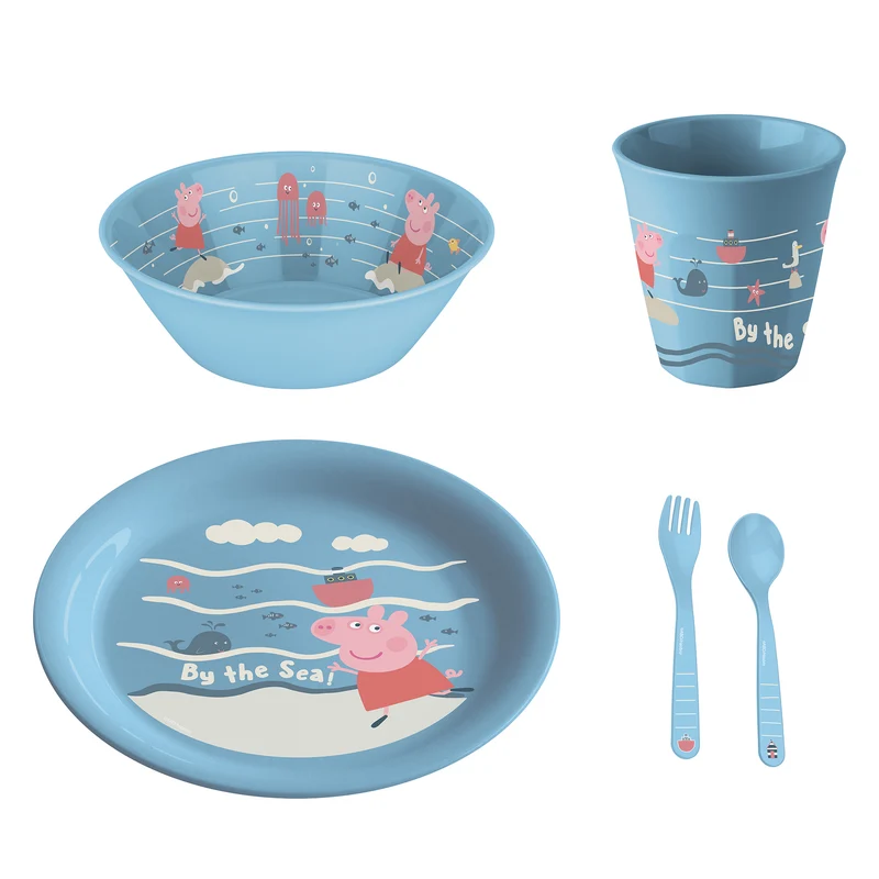 Kindergeschirr-Set PEPPA PIG WAVES AT HOME