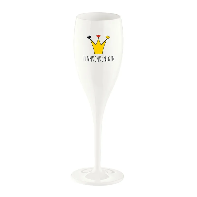Sektglas mit Druck CHEERS No. 1 FLANKENKOENIGIN