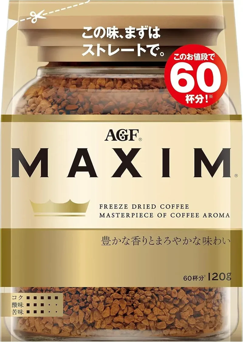 AGF Maxim Bag Instant Coffee Eco Pack Refill for Rich Taste 120g