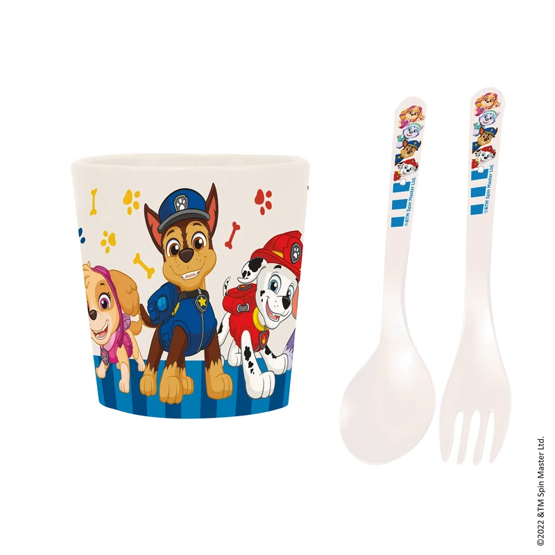 Becher + Besteckset EASY EATER SET PAW PATROL