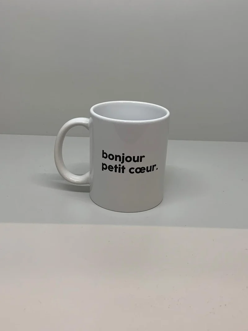 Félicie Aussi Mug Message - Bonjour petit cœur