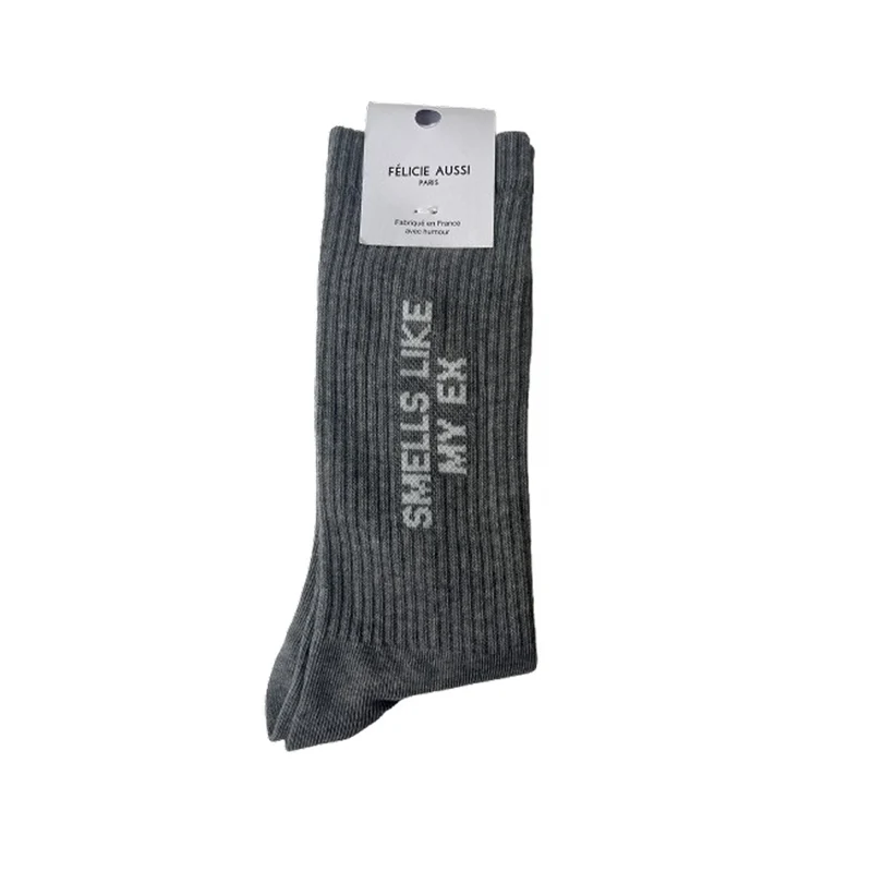 Chaussettes - Smells like my ex 40/45 Gris