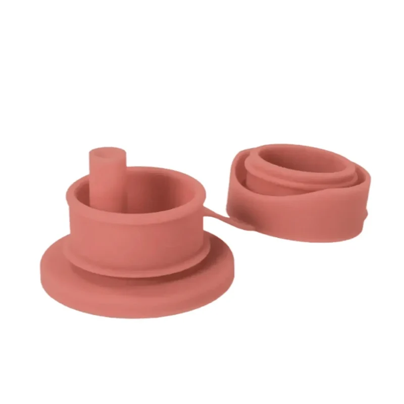 Bouchon en silicone avec paille Pura
