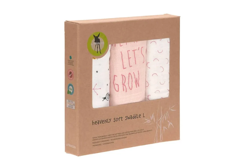 Lot de 3 langes très doux Lässig - Garden Explorer Escargot