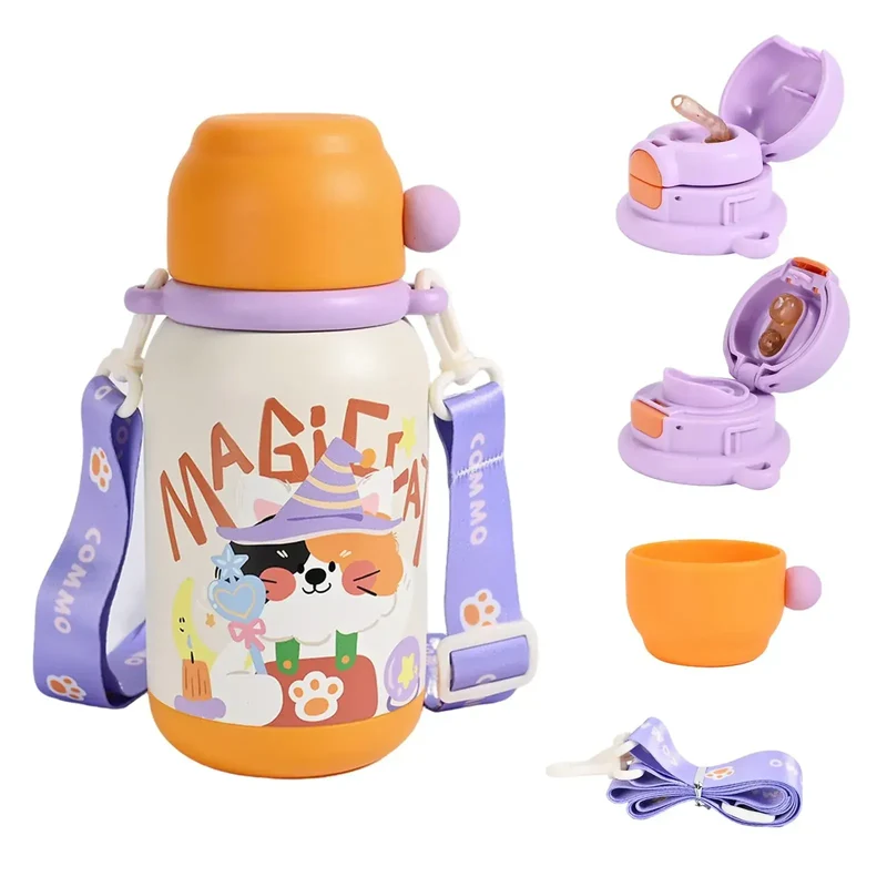 Umimile 3way Kids Thermal Sports Water Bottle with Carry Strap