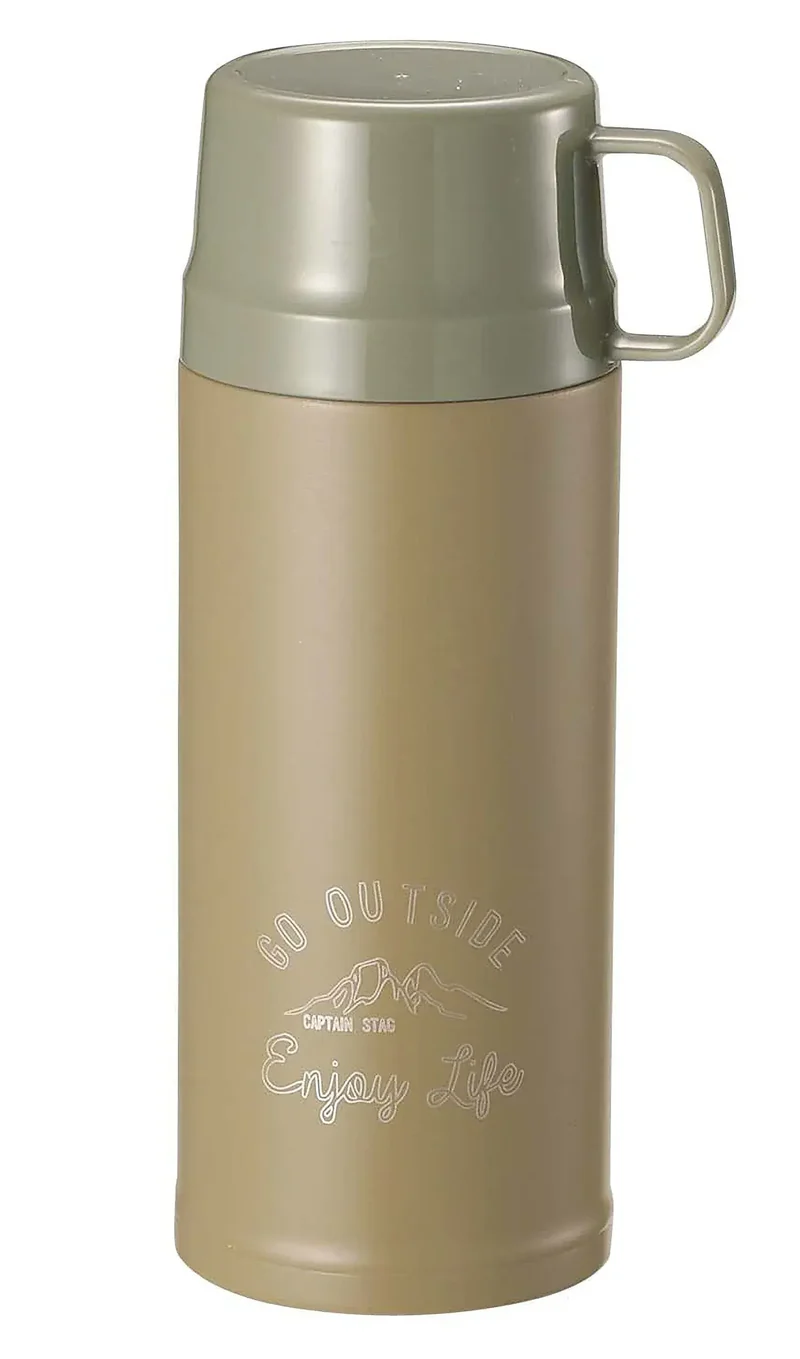 Captain Stag 2WAY Vacuum Double Wall Stainless Steel Bottle