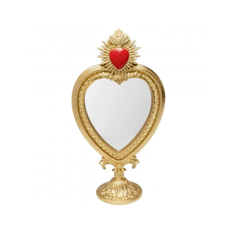 Miroir flaming heart H.31cm