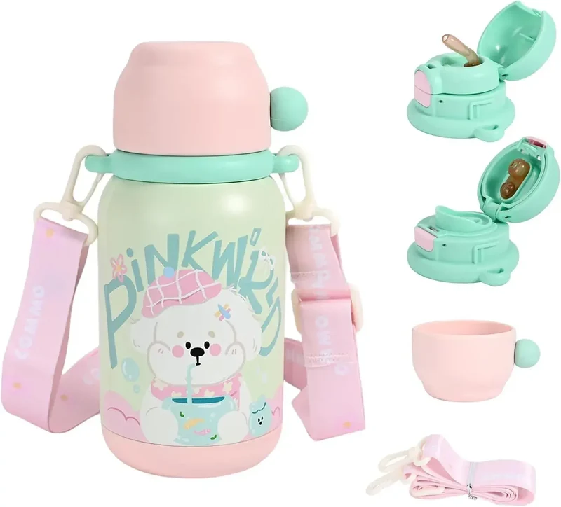 Umimile 3way Kids Quality Vacuum Insulated Sports Water Bottle 500ml
