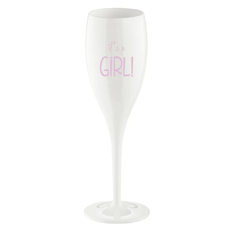 Glas mit Druck CHEERS No. 1 IT'S A GIRL