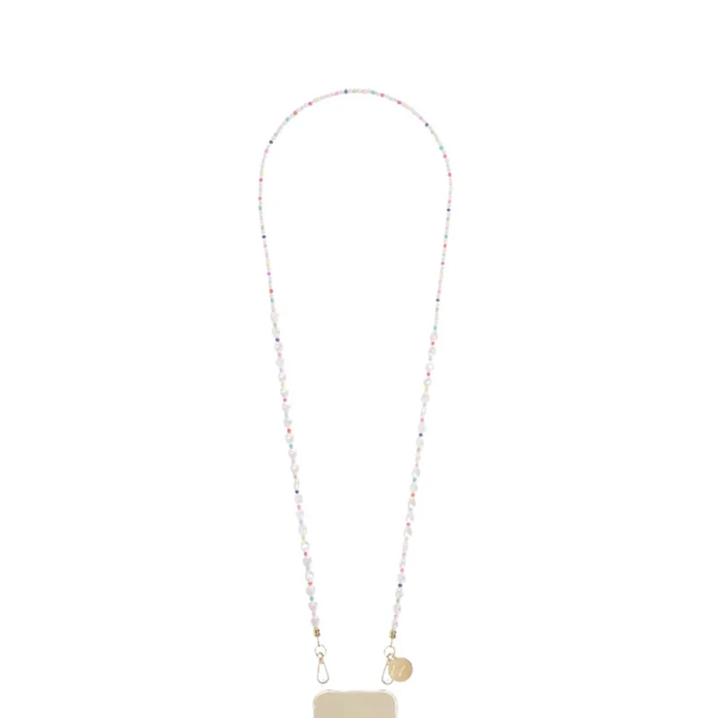 Chaîne de téléphone Anael - perles multicolores