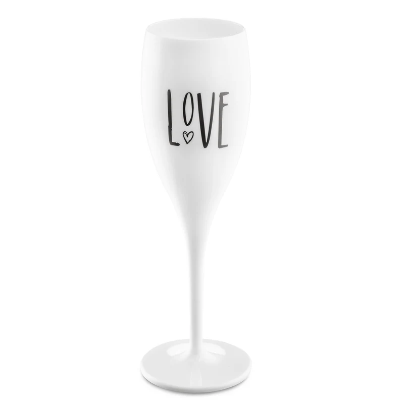 Glas mit Druck CHEERS No. 1 LOVE