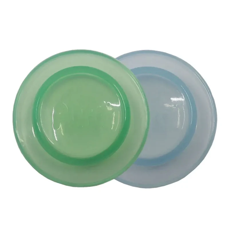 2 disques d'étanchéité en silicone Pura - Aqua/Mint & Moss