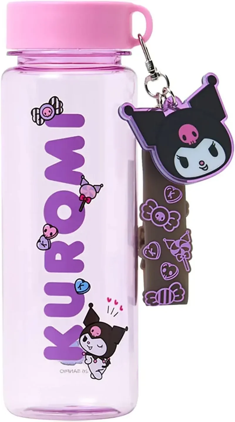 Sanrio Chromi Clear Water Bottle with Carrying Strap Cold Drinks