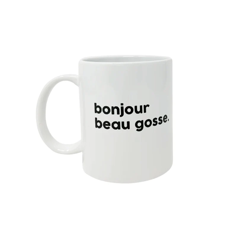 Félicie Aussi Mug Message - Bonjour beau gosse