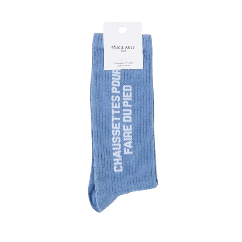 Chaussettes - pour faire du pied 40/45 Bleu