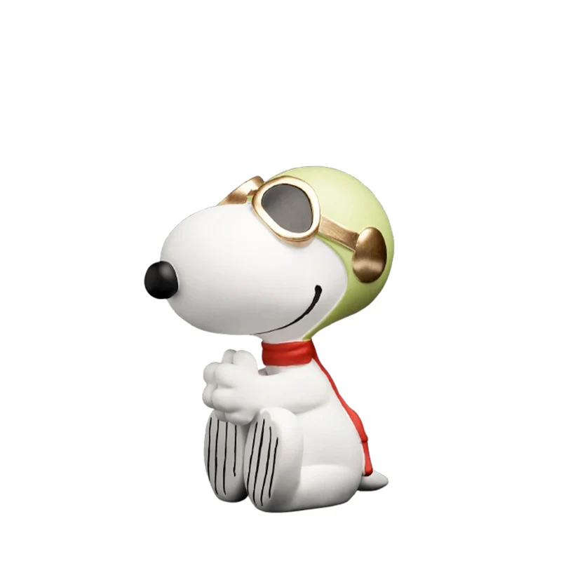 Statue Snoopy 12cm Aviator - blanc