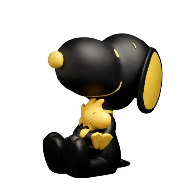 Statue Snoopy 25cm Woodstock - Noir