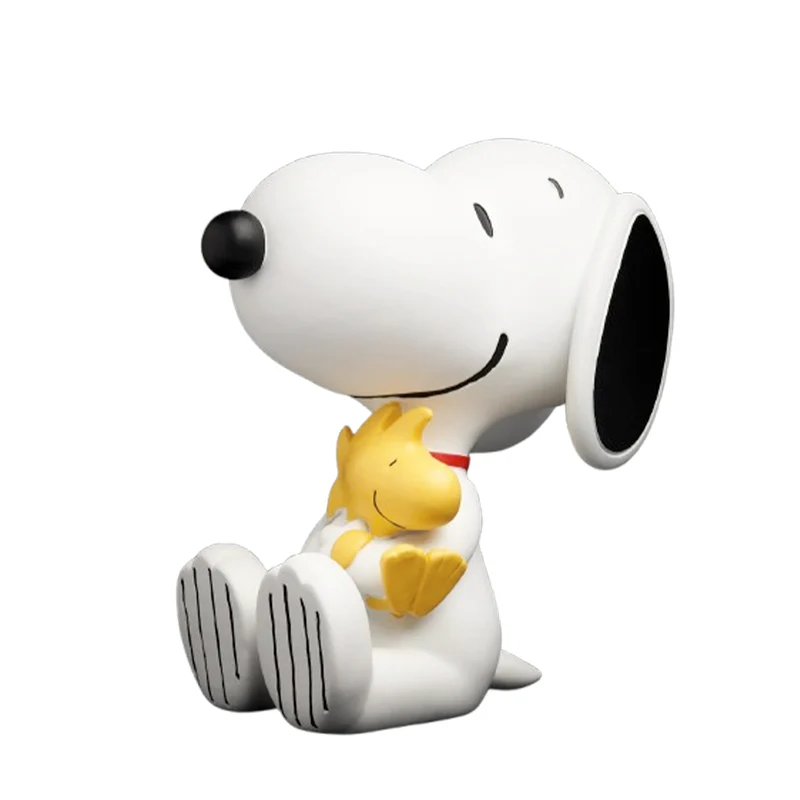 Statue Snoopy 25cm Woodstock - Blanc
