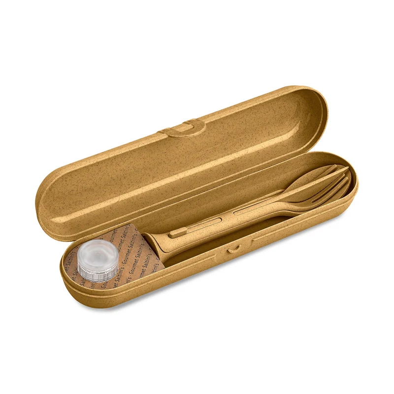 Besteck Etui m. Besteck KLIKK POCKET READY 4-teilig