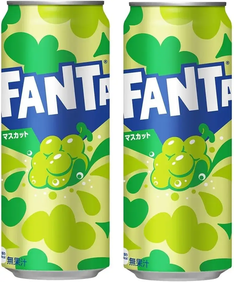 Coca-Cola Fanta Muscat Grape Soda 500ml Cans - 24 Pack
