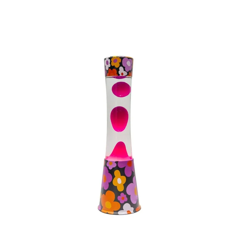 Lampe à lave h.40cm - flowers