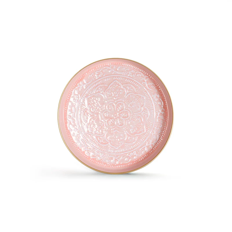 Plateau Berbère Ø 35 cm - rose clair