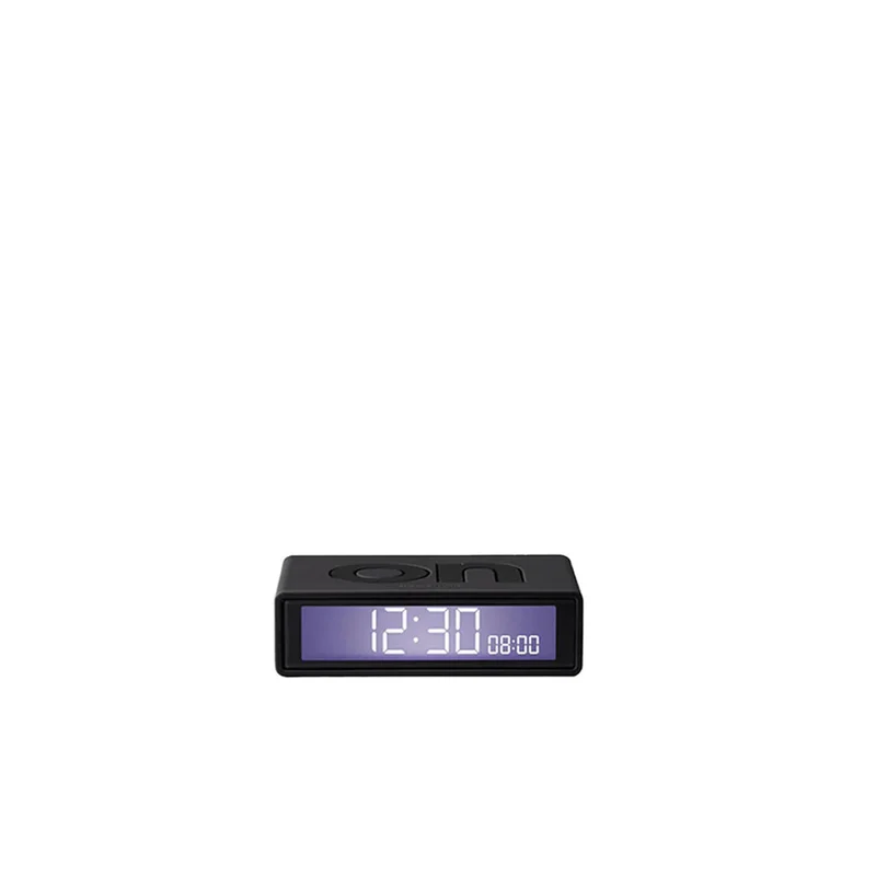 Réveil Flip mini Lexon - gris foncé