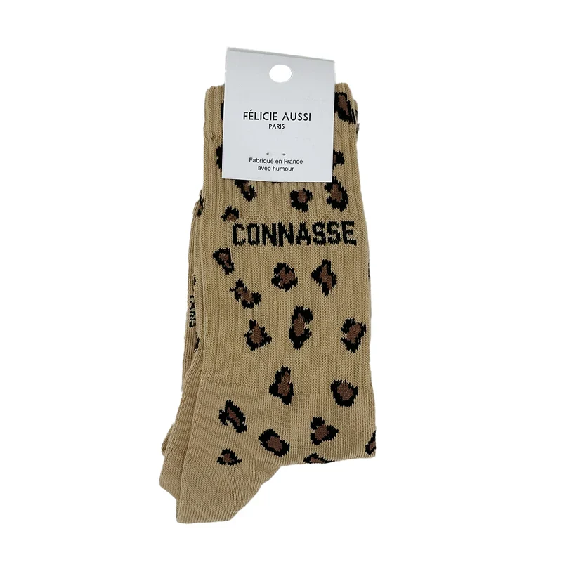 Chaussettes - connasse 36/40 léopard