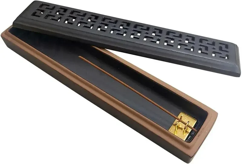 Nagomi Kobo Ceramic Horizontal Incense Holder - No Ash Splatter