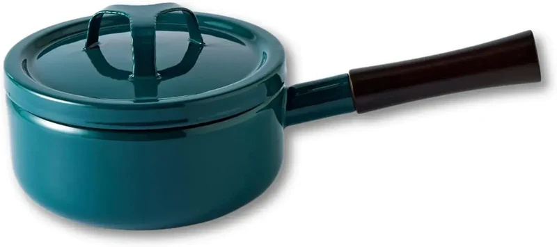 Takumi Japan One-Handle Enamel Saucepan 2.2L Induction Gas Ready