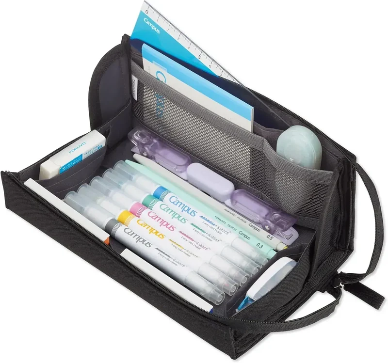 Kokuyo Campus Pen Pouch with Tray for Visible Contents