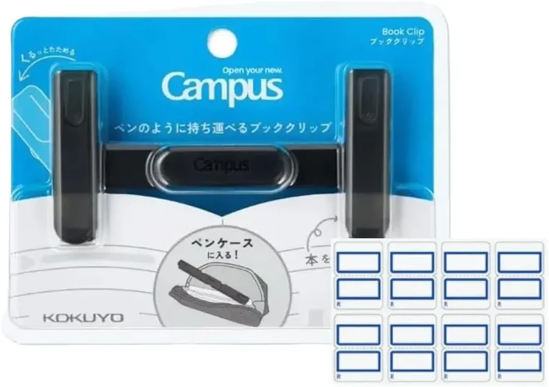 L Plus Campus Kokuyo Pen Style Book Holder with 8 Index Tabs