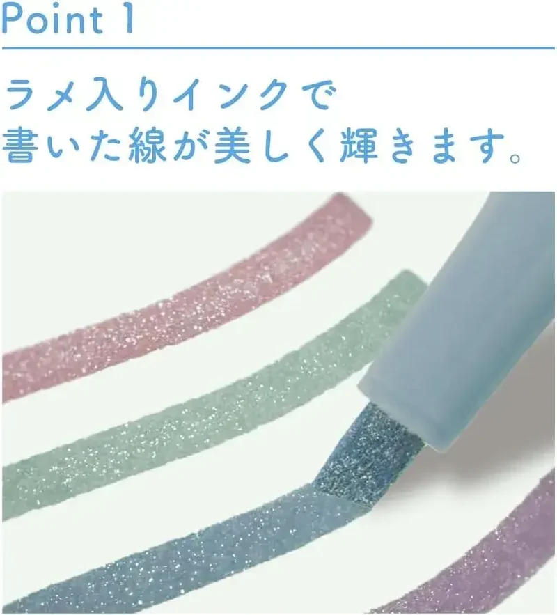Sun-Star Kirabi Glitter Water-Based Seasonal Marker Set