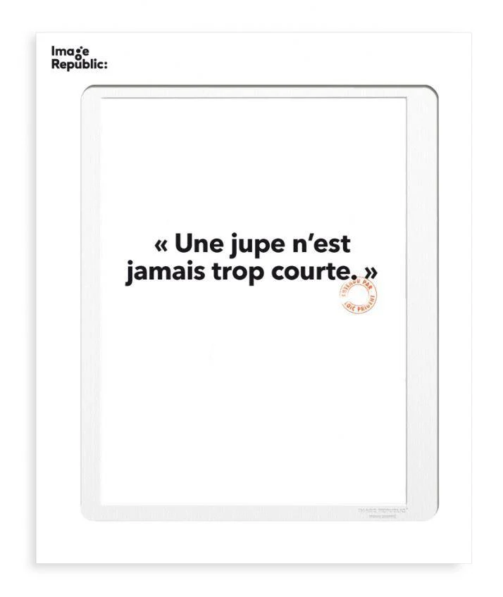 Affiche Loïc Prigent - Une jupe n'est