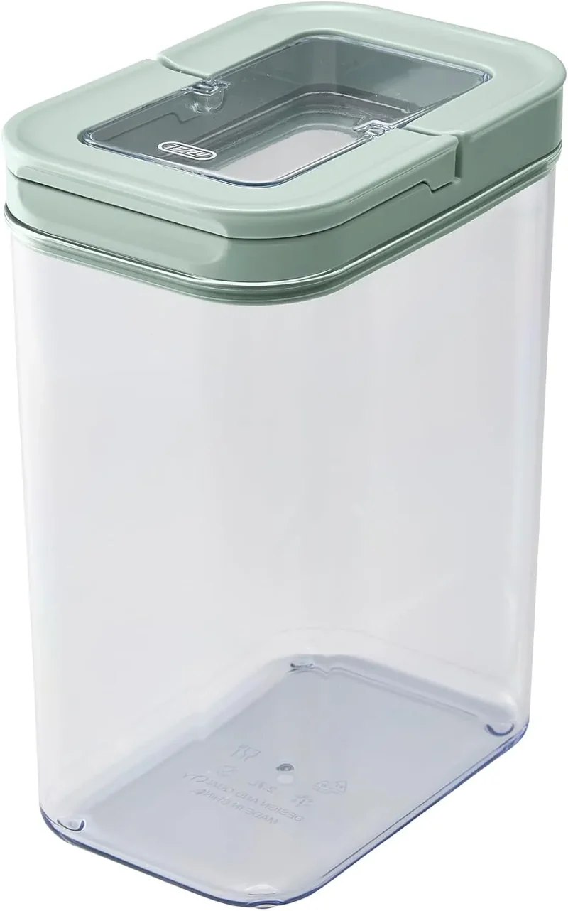 Toffy Slim Airtight Food Canister with Lever - Pale Aqua