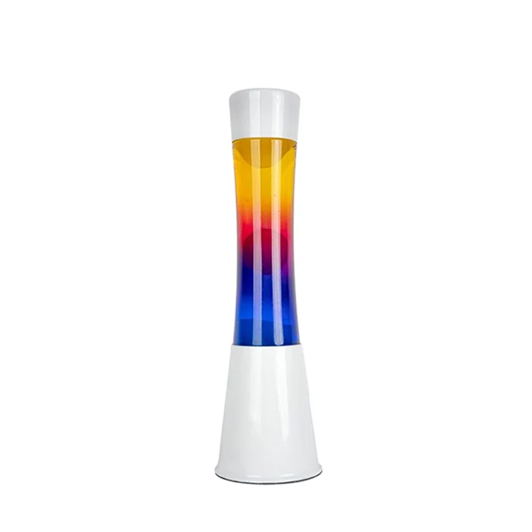 Lampe à lave h.40cm - tricolore base blanche