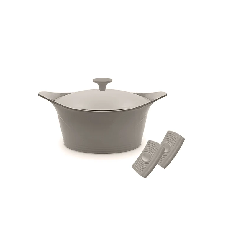 Cookut Cocotte ma jolie cocotte ø 24 cm + Maniques - Moka