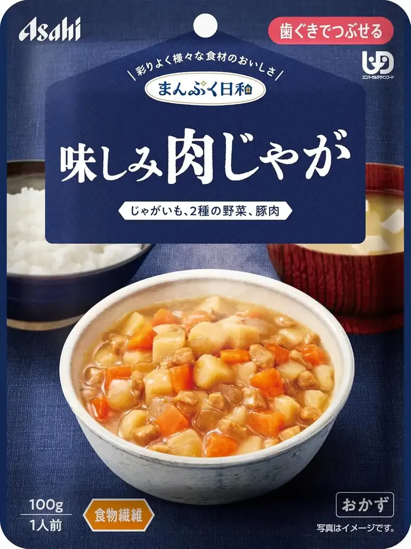 Manpuku Biyori Meat & Potato Flavored Squeeze Snack - 100g