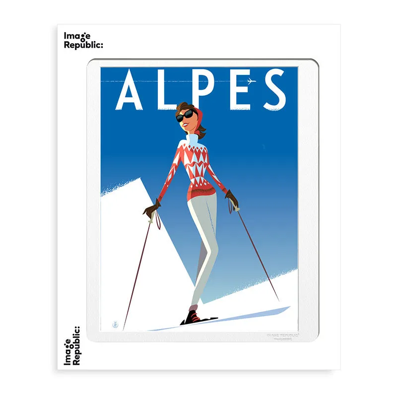 Affiche Monsieur Z - Alpes fille rouge