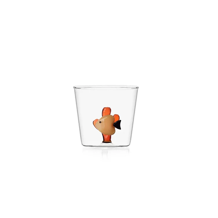 Ichendorf Marine Garden Verre - Poisson Jaune & Corail Ambre